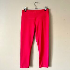 90 DEGREES BY REFLEX | Hot Pink Fuchsia Cropped Leggings Sz S
